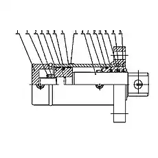 Axile rproof - Блок «Цилиндр стопорного штифта»  (номер на схеме: 13)