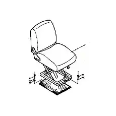 Seat - Блок «P3B 16 Сиденье в сборе»  (номер на схеме: 1)
