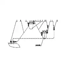 Water Pipe One - Блок «P3B0605T6 Впускные водяные трубы в сборе»  (номер на схеме: 2)