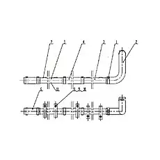 Water Pipe Two - Блок «P3B0606T6 Выпускные водяные трубы в сборе»  (номер на схеме: 4)