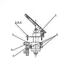 Press on-off - Блок «P3B4401T6 Тормозной клапан в сборе»  (номер на схеме: 6)
