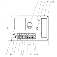Выключатель - Блок «Контрольная панель»  (номер на схеме: 14)