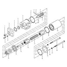 ШПУЛЬКА - Блок «B221-E800C Элемент гидравлической системы рулевого управления»  (номер на схеме: 9)