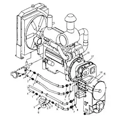 ТРУБА - Блок «LW560F.1.2 Узел преобразователя крутящего момента трансмиссии»  (номер на схеме: 6)