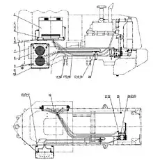 Front Bracket - Блок «Система отопления и кондиционирования кабины»  (номер на схеме: 5)