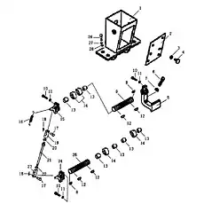 NUT M12-8 - Блок «Педаль тормоза»  (номер на схеме: 7)