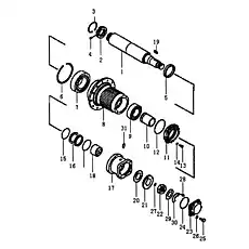 RING SNAP - Блок «Вал бортового редуктора и ступица»  (номер на схеме: 3)