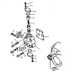 GASKET - Блок «Смазочный клапан»  (номер на схеме: 13)