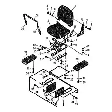 SEAT, ARM - Блок «Сиденье оператора»  (номер на схеме: 29)