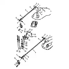 PIN 4X25 - Блок «Соединение руля и тормоза»  (номер на схеме: 2)