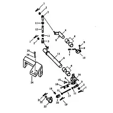 BRACKET - Блок «Рычаг стояночного тормоза»  (номер на схеме: 24)