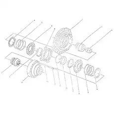Betaining Ring - Блок «Differential Assy 391111000-390115000»  (номер на схеме: 9)