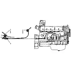Screw M6x30 (GB68-85) - Блок «Regulating Device of the Engine (WD61567G3-36) 501200000»  (номер на схеме: 4)