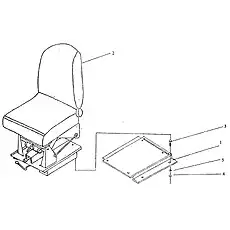 Washer 10 (GB93-87) - Блок «Seat Assy 180100000»  (номер на схеме: 5)