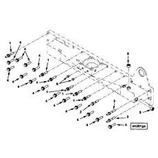 Screw, Captive Washer Cap (M10 x 1.50 x 45) - Блок «Air Intake Manifold Mounting»  (номер на схеме: 4)