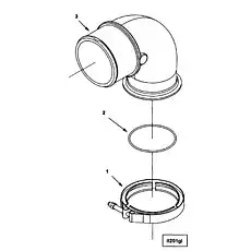 Clamp, V Band - Блок «Air Transfer Connection»  (номер на схеме: 1)