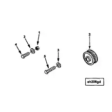 Nut, Lock (1/2 - 20 UNF) - Блок «Alternator Drive Pulley»  (номер на схеме: 1)