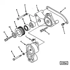 Screw, Hexagon Head Cap (M10 x 1.50 x 90) - Блок «Alternator Mounting»  (номер на схеме: 5)