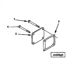 Screw, Hexagon Head Cap (M10 x 1.50 x 30) - Блок «Coolant Heater Starting Aid»  (номер на схеме: 1)