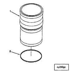 Seal, Rectangular - Блок «Cylinder Liner»  (номер на схеме: 2)