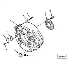 Kit, Rear Seal Crank (Crankshaft (Rear)-Dry Clutch) - Блок «Flywheel Housing»  (номер на схеме: -)