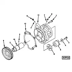 Shaft & Gear, Acc Drive (Recon equivalent 3896047 RX) - Блок «Fuel Pump Drive»  (номер на схеме: -)