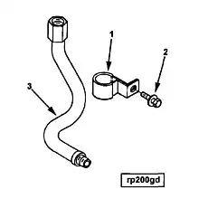 Hose, Flexible - Блок «Radiator Plumbing»  (номер на схеме: 3)