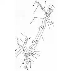left steering knuckle arm - Блок «Система переднего моста в сборе D1030100158ZY»  (номер на схеме: 2)