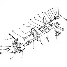 double-cndcd bolt of front air chamber - Блок «Передний тормоз в сборе D1030100158ZY»  (номер на схеме: 15)