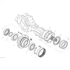 Inside gear ring - Блок «Редуктор планетарной ступицы промежуточной оси I D1030100652ZY»  (номер на схеме: 7)