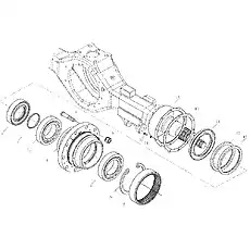 Row-steep roller bearing - Блок «Редуктор планетарной ступицы задней оси I D1030100653ZY»  (номер на схеме: 3)