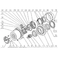 30222/P6 bearing - Блок «Редуктор ступицы в сборе 2»  (номер на схеме: 15)