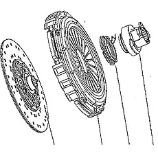 cover assy w/retainer - Блок &laquo;Толкающая диафрагмы пружинной муфты 430мм&raquo;  (номер на схеме: 4)
