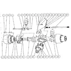 M10X25 screw - Блок «Задняя ось в сборе D1030100168ZY»  (номер на схеме: 41)