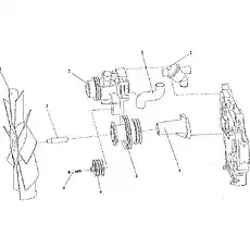 Biet pulley - Блок «Вентиляция водяного насоса»  (номер на схеме: 3)