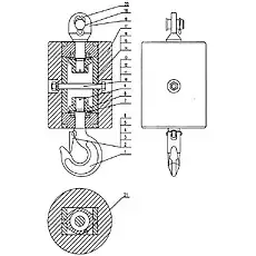 radial bearing - Блок «Дополнительный крюк»  (номер на схеме: 18)