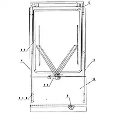 Rubber sealing mat-front bandrail - Блок «Передняя лебедка D1130000079ZY»  (номер на схеме: 3)