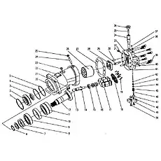 control valve spool - Блок «Мотор главной лебедки D1010100011 / 10025ZY»  (номер на схеме: 46)
