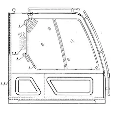 Rear guard plate inside right side boarding - Блок «Правая сторона борта D1130000079ZY» 