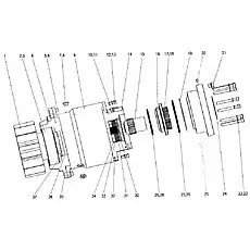 bearing seat - Блок «Поворотный редуктор D1030200021/100013ZY»  (номер на схеме: 4)