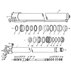14 JB982-1977 :ombination sealing washer - Блок «Телескопический цилиндр»  (номер на схеме: 22)