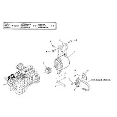 ALTERNATOR - Блок «Установка генератора 6CTAA8.3-C»  (номер на схеме: 1)