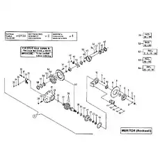 THRUST WASHER - Блок «DIFFERENTIAL AND BRAKE GROUP (MERITOR) (1st VERSION)»  (номер на схеме: 46)