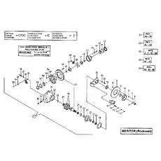 NUT - Блок «DIFFERENTIAL AND BRAKE GROUP (MERITOR) (1st VERSION)»  (номер на схеме: 55)