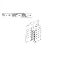 FINAL DISTRIBUTOR - Блок «GREASE LUBRICATION SYSTEM - DISTRIBUTOR (5 COMPONENTS)»  (номер на схеме: 4)