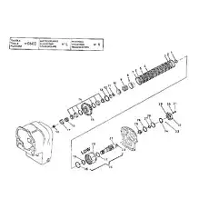 END PLATE - Блок «LOW (1st) SPEED CLUTCH SHAFT GROUP  HR 32000  (6th VERSION)»  (номер на схеме: 6)