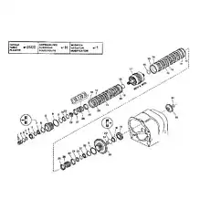 END PLATE - Блок «REVERSE & 3rd CLUTCH SHAFT GROUP  HR 32000  (2nd VERSION)»  (номер на схеме: 23)