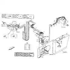HOSE - Блок «Рулевая гидравлическая система (версия с кабиной)»  (номер на схеме: 33)