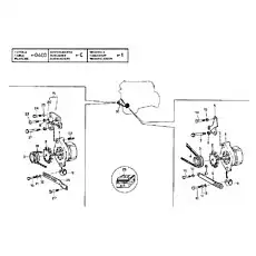 SCREW - Блок «ENGINE - ALTERNATORS (INSTALLATION)»  (номер на схеме: 7)