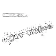 SEALING RING - Блок «Передний привод оси - Тормоз»  (номер на схеме: 20)